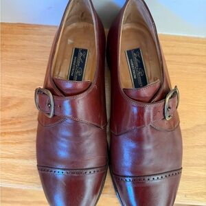 Men's Brown Leather Buckle Oxfords